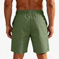 thumbnail image 4 of Mens Shorts Casual Drawstring Waist Lightweight Summer Hiking Outdoor Beach Shorts with Pockets, 4 of 4
