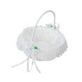 thumbnail image 4 of Cesta de boda, cesta para niña de , portátil, única, con encaje de satén para eventos, compromisos, ocasiones festivas, fiestas, niñas, 4 of 9