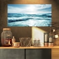 thumbnail image 3 of Designart 'Seychelles Beach at Sunset ' Seascape Canvas Art Print, 3 of 3
