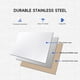 thumbnail image 4 of 30x24 pulgadas stainless steel commercial work mesa con overshelf y adjustable undershelf, heavy duty metal kitchen prep mesa para home, restaurant, garage, 4 of 7