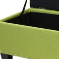 thumbnail image 5 of Magshion Rectangular Storage Ottoman Bench Tufted Footrest Lift Top Pouffe Ottoman, Coffee Table, Seat, Foot Rest, and more 42'', Linen Olive, 5 of 7
