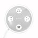 thumbnail image 1 of Multicontacto Steren Redondo con 3 Salidas y 2 Puertos USB, 1 of 4