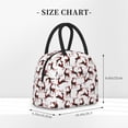 thumbnail image 2 of Daiia Christmas Plaid Moose Pattern Lunch Bag , Insulated Lunch Box, Small Leakproof Cooler Food Lunch Containers Reusable High Capacity Lunch Tote Bags-One Size, 2 of 6