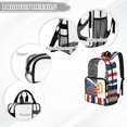 thumbnail image 6 of FKELYI 17 Inch Clear Backpacks for Kids School Bookbag USA 250th Anniversary Star Print Lightweight Transprent Schoolbag for Elementary Student Daypack Rucksack, 6 of 7