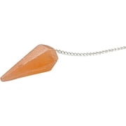Orange Selenite Crystal Pendulum Divination