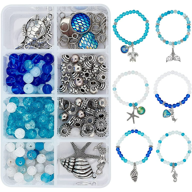 400pcs+ Kids Beads Jewelry Craft Kits Girls,diy Unicorn Mermaid Butterfly  Princess Necklace Bracelet Jewelry Making Kit