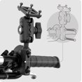 thumbnail image 2 of Soporte GPS para moto TUSITA para Garmin Montana, Zumo XT, 2 of 7