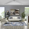 thumbnail image 2 of Modern Contemporary Urban Design Living Lounge Room Area Rug Runner Floor Carpet, Fabric, Multi Blue, 2 of 6