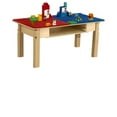 thumbnail image 2 of Time-2-Play  Rectangle Play Table with Shelf & 14 in. Legs & Duplo Compatible Grid, Red & Blue, 2 of 5