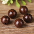thumbnail image 4 of 200 Uds. Colgante de cuentas sueltas de forma redonda de madera, Material creativo para hacer joyas DIY para el hogar (6mm), 4 of 7