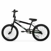 Hyper Bicycles 20 Boys Spinner BMX Bike, Children Ages 8-13, Matte Black