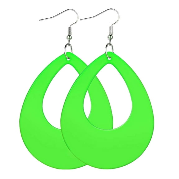 1Pair 2023 Colourful Vintage Water Droplet Earrings for Women Fashion Aesthetic Sweet Neons Earring Hip Hop Jewelry