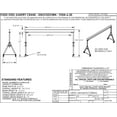thumbnail image 2 of Vestil Manufacturing FHSN-6-20 20 ft. Knockdown Fixed Height Steel Gantry Crane - 6000 lbs, 2 of 2
