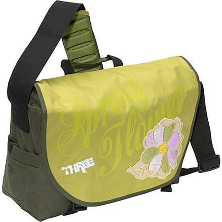 Three Spring Flower Laptop Messenger Bag