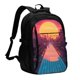 thumbnail image 1 of Fotbe Neon Sunset Cyberpunk Cityscape Mochila con Estampado y Puerto USB para Hombre y Mujer, Mochila Antirrobo, Mochila de Viaje, Mochila Escolar, Mochila Universitaria, 1 of 7