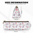 thumbnail image 2 of Rocae Rose Flower B for Leather Pencil Case - Zippered Pen Case Stationery Bag Zipper Pouch Pencil Holder For Men Women Businessmen And Artists, 2 of 5