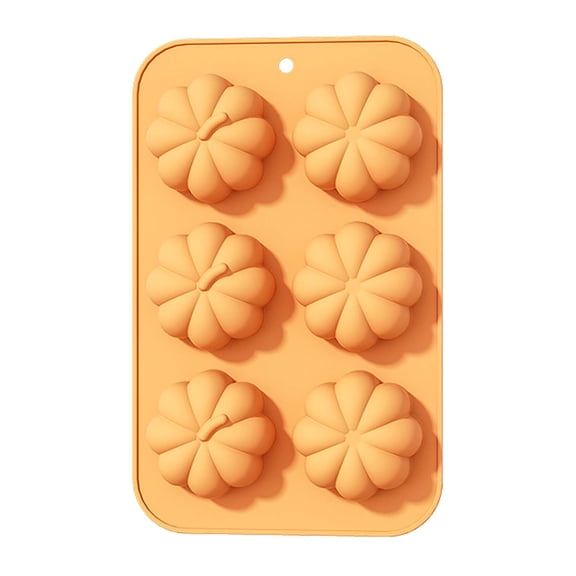 Holiday Turkey Pumpkin Silicone Cake Mold Bakeware Single Tray, Oven Safe Festive Pastry Pan, Non-Stick Mini Cupcake Making Silicone Mold Thanksgiving Family Dessert Baking
