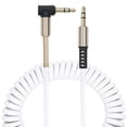 thumbnail image 6 of Coiled 3.5mm Car AUXs Sound Cable Adapter Wire Line to 3.5mm Male Speakers Cable for Car, 6 of 11