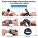 thumbnail image 5 of For Garmin Forerunner 965/955/945/935 Adjustable Watch Strap Stitching Nylon Loop Wrist Band-black, 5 of 5