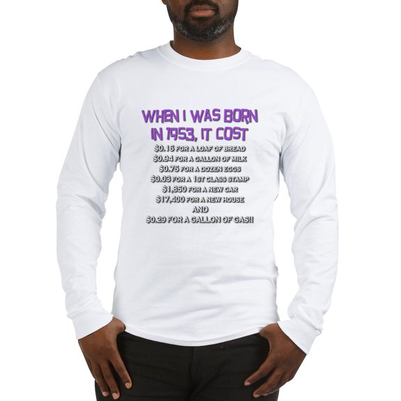 CafePress - Price Check 1953 Long Sleeve T Shirt - Unisex Cotton Long Sleeve T-Shirt