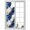 Blue, variant on Marble Red Window Privacy Film, Modern Abstract Gold White Brick Stone Motif Static Cling UV Sun Blocking Heat Control Window Tint, Non-Adhesive One Way Windows Privacy Cover 29.5''x78.7''