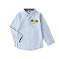 thumbnail image 2 of Otqutp Toddler Wedding Tops Kids Toddler Baby Boys Girls Shirt Long Sleeve Cartoon Lapel Button Down Shirt Outwear Tops with Pockets, 2 of 6