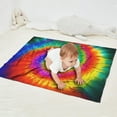 thumbnail image 2 of Colorful Rainbow Tie Dye Spiral Pattern Blanket,Comfortable Soft Flannel Throw Blanket,All Season,Warm Lightweight Blankets for Sofa Bed Couch Living Room Chair,30"x40", 2 of 4