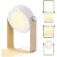 thumbnail image 1 of Lámpara de mesa LED recargable USB, lámpara de escritorio 15 W, lámpara de cabecera táctil, clairage 360, lámpara de cabecera flexible, poigne en bois, lámpara de, 1 of 4