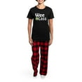 thumbnail image 4 of CafePress - Wee Lass Shamrock Women's Dark Pajamas - Women's Short Sleeve Print T-Shirt and Pants Dark Cotton Pajama Set, 4 of 7