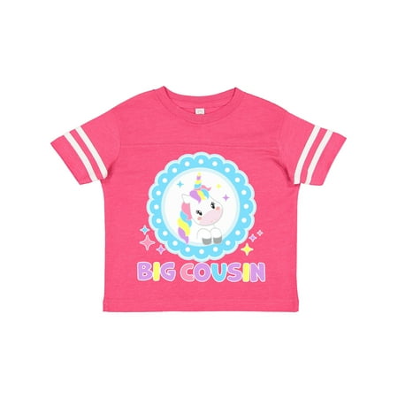 

Inktastic Big Cousin Cute Unicorn Gift Toddler Toddler Girl T-Shirt