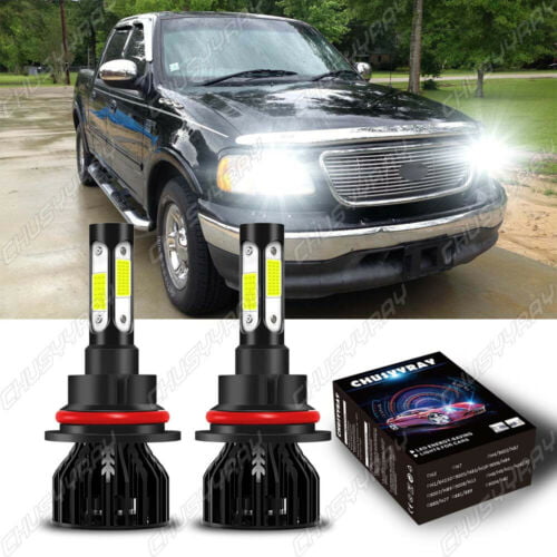 For Dodge Ram Pickup 1500 2500 3500 1994-2005 Headlights Lights 9007 4 Sides LED 