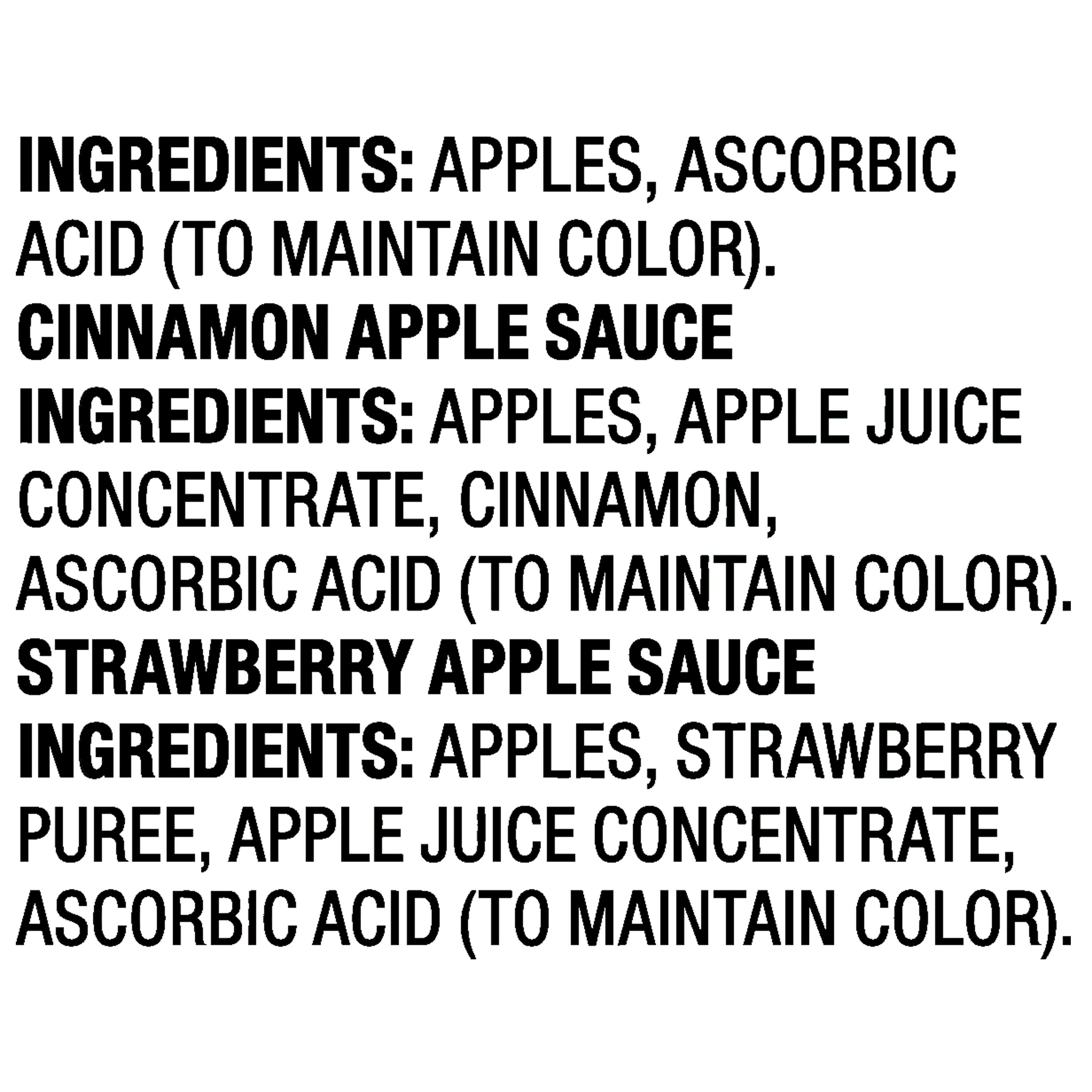 Great Value Apple Sauce Variety Pack, 38.4 oz, 12 Pouches
