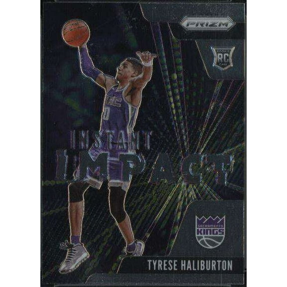 NBA 2020 Prizm Basketball Tyrese Haliburton Rookie Single Sports Card #9 (Instant Impact)