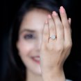 thumbnail image 6 of Rosec Jewels Princess Diana Inspired Ring, Oval Shape Ethiopian Opal Ring with Diamond Halo, 14K Yellow Gold, US 11.50, 6 of 10
