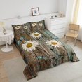 Rustic Farmhouse Bedding Set Teal Country Wooden Barn Door Down