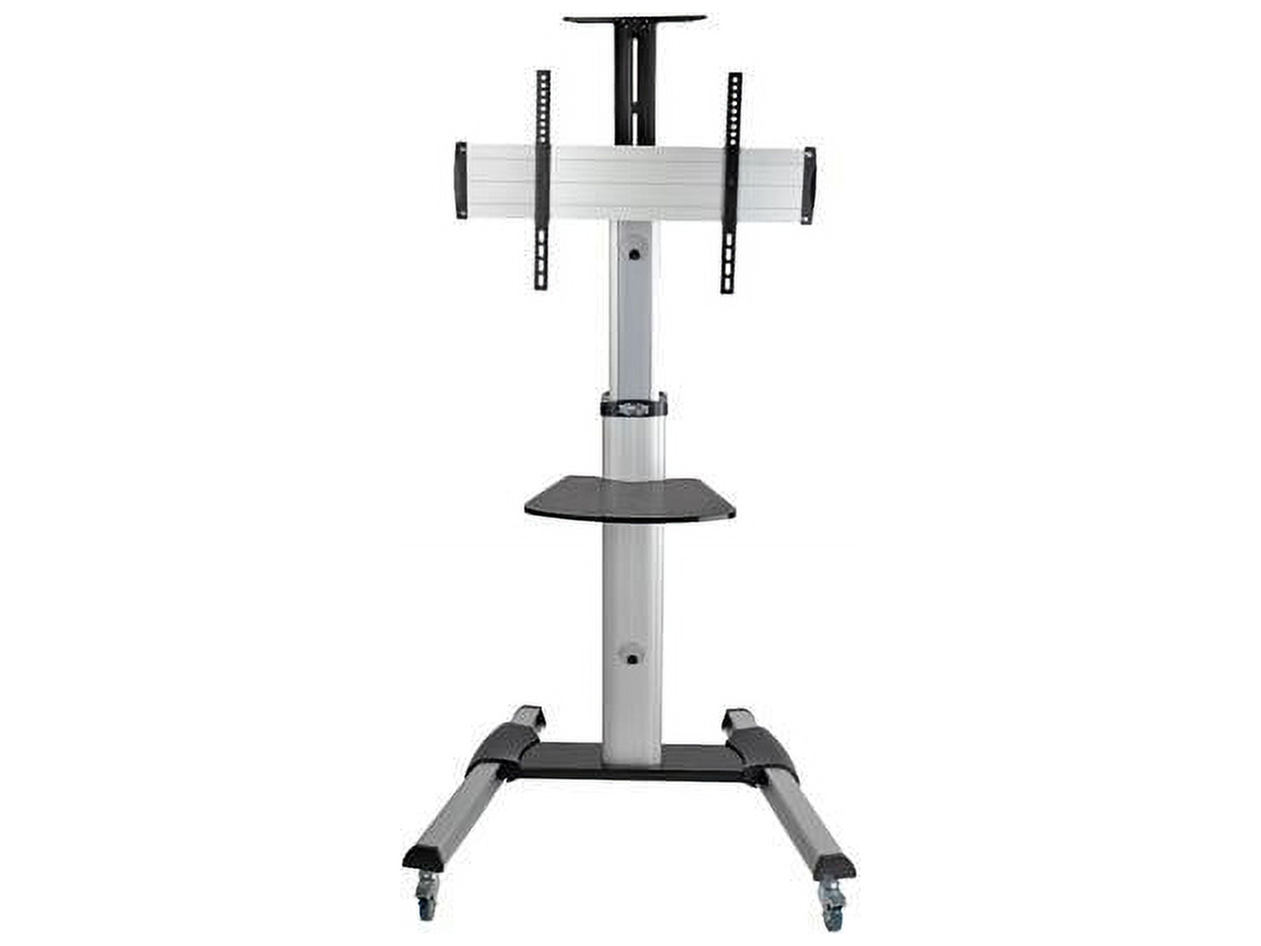 Tripp Lite Mobile TV Floor Stand Cart Height-Adjustable LCD 32-70" Display - Up to 70" Screen Support - 150 lb Load Capacity - 2 x Shelf(ves) - 81.5" Height x 32.6" Width x 27.6" Depth - Floor -