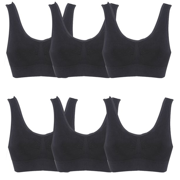 Elbourn No Underwire Sleep Bras for Women Full Coverage Comfort