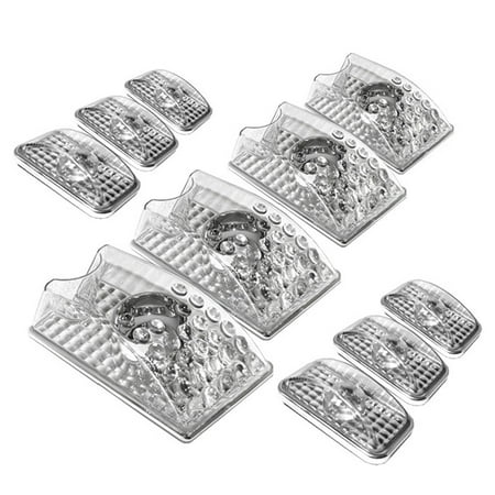 - Fits 03-09 Hummer H2 SUV Clear 10Pcs Roof Cab Running Headlights Parking Lights