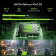 thumbnail image 4 of Thdeukoty Mini Gaming PC, 14Th Intel Core I7-14700F(Up to 5.4GHz) 20 Cores 32 Threads, Desktop Computer With RTX4060, Win11 Pro/64G DDR5 RAM/2T M.2 SSD/WiFi6E/8K@60Hz Four Display, 4 of 11