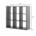 Better Homes & Gardens 9Cube Storage Organizer, Gray