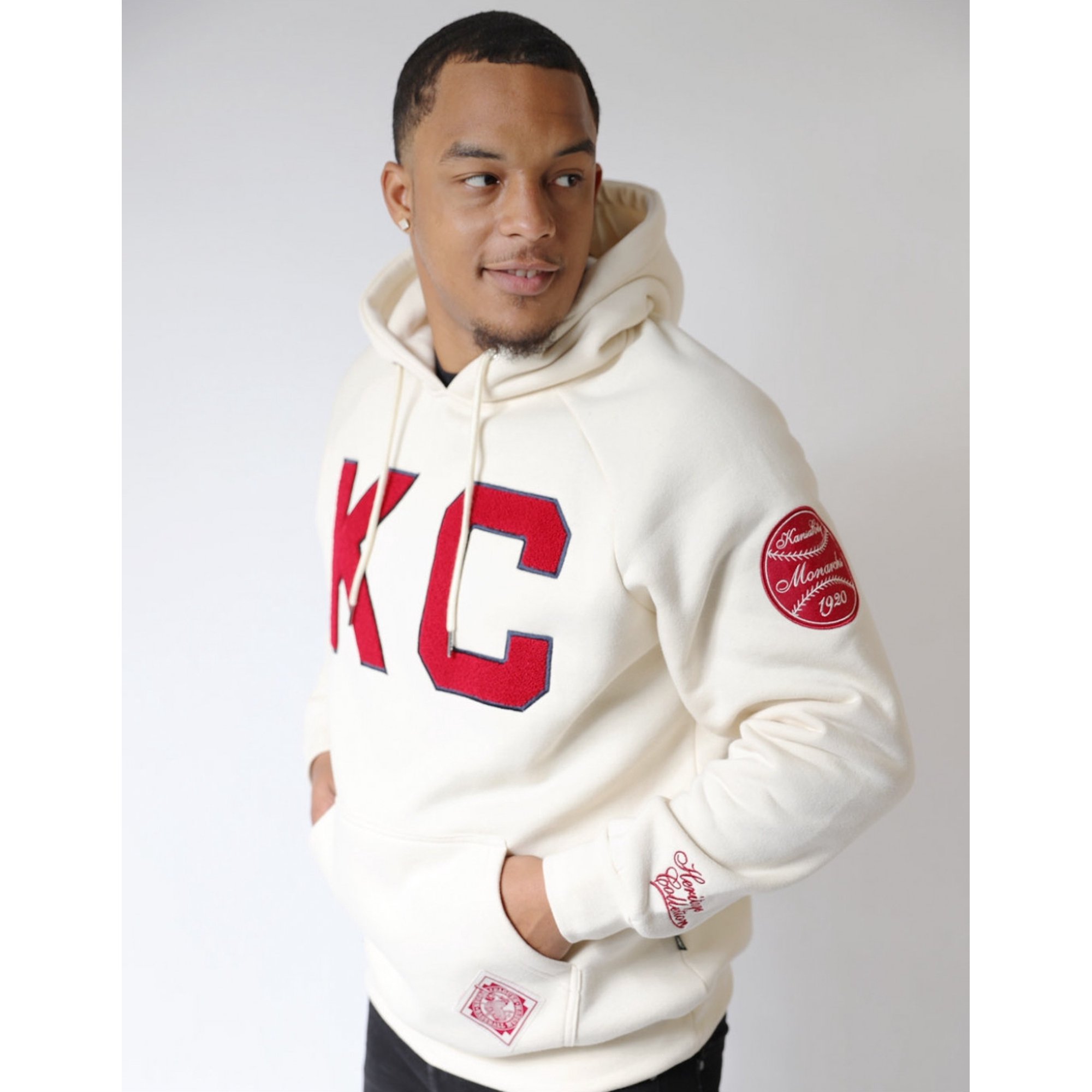 Big Boy Kansas City Monarchs Heritage Mens Hoodie [Ivory White - 5XL] -  Walmart.com