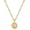 Gold A Letter, variant on Initial Necklaces for Women, 14K Gold Plated Round Letter Pendant Capital Monogram Necklace Alphabets from A-Z Figaro Chain Jewelry