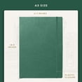 thumbnail image 3 of Beechmore Books A3 Sketchbook – 11.7x16.5" Premium Vegan Leather Bound Extra Large Sketch Book Hardcover, 160gsm 160 Perforated Ivory Pages, Blank Sketch Pad, Gift Boxed, Back Pocket, Ribbon Bookmark, 3 of 7