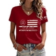 thumbnail image 2 of USA Shirts for Women 250 Years American Flag Shirt 4th of July Tshirt Patriotic Tees Casual Graphic Tops, 2 of 4
