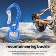 thumbnail image 4 of Sioweci Hanging Buckle 360-Degree Swivel Rotating Self Auto Locking Carabiner Strong Load-bearing Aluminum Alloy Versatile Carabiner Clip Silver, 4 of 13