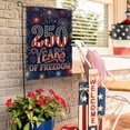 thumbnail image 2 of Sm:)e 250 Years of Freedom Patriotic July 4th Garden Flag 12x18 Inch, Double Sided, 2 of 8