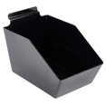thumbnail image 1 of SSWBasics Black Plastic Slat Wall Accessory Dump Bin Set of 2 - 6” X 5 ½” X 9 ½” Slat Wall Accessories, Durable Slatwall Bins for Efficient Storage and Organization, 1 of 4