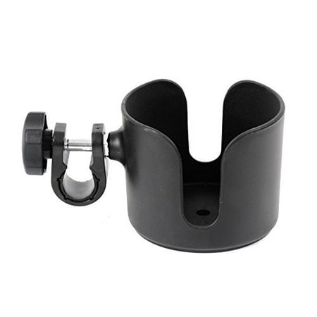 BodyHealt Adjustable Cup Holder - Black - For Walkers, Wheelchairs, Rollator & Knee