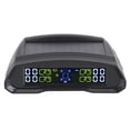thumbnail image 3 of Monitor de presión de neumáticos TPMS Detector de monitor de presión de neumáticos inalámbrico TPMS con 4 sensores USB + carga del panel solar, 3 of 5