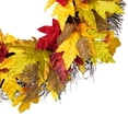 thumbnail image 5 of Northlight Maple Leaf Artificial Fall Harvest Wreath - 22", 5 of 10